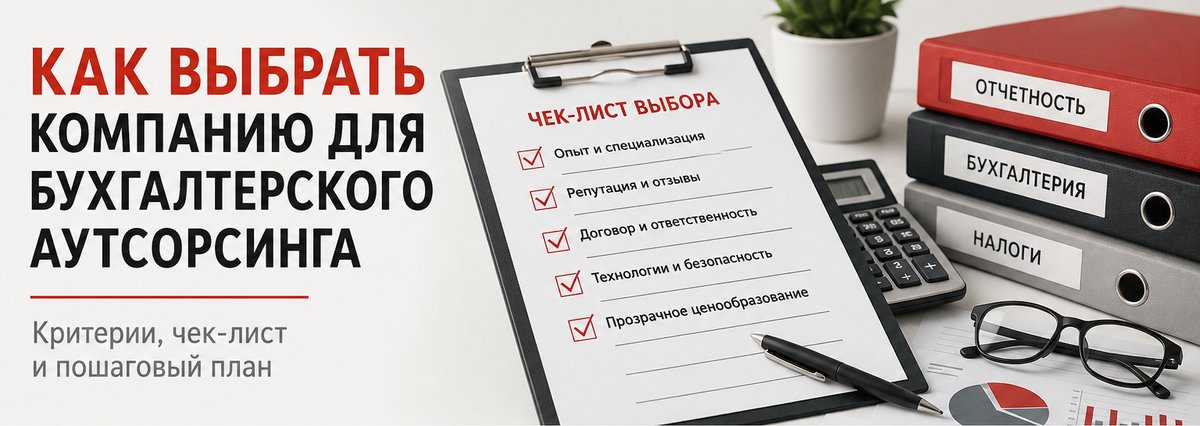 Как выбрать компанию для бухгалтерского аутсорсинга: чек-лист выбора